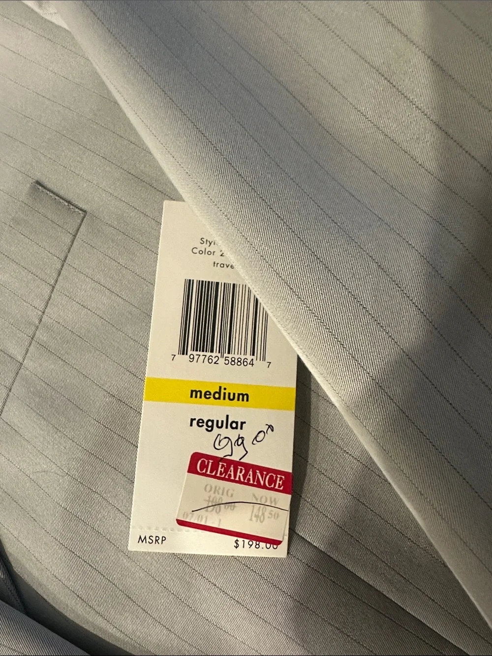 BNWT GREY CALVIN KLEIN SUIT SZ M